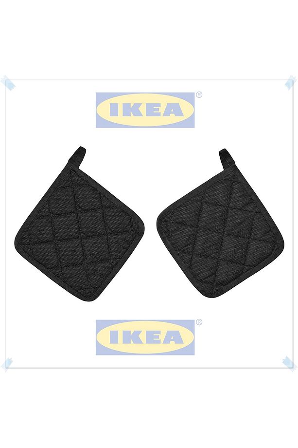 Rınnıg Gri Tutacak, Sıcak Tespi Tutacağı, Sıcak Tencere Tutacağı, 21x21 cm, 2'li Set - 1