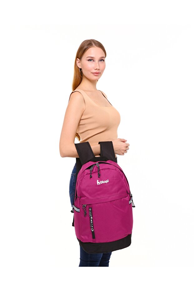 Backpack Pera Claret Red Okp-147 - 3