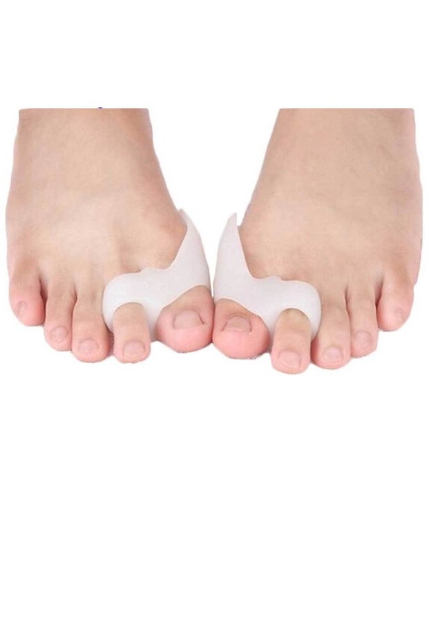 Foot Big Toe Bone Protector Bunion Two-Finger Silicone Roller Thumb Hallux Valgus