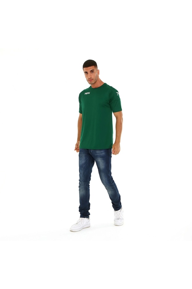 تي شيرت أساسي باللون الأخضر - 5