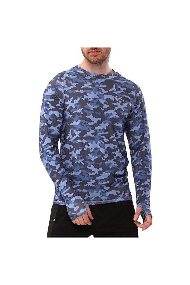 تي شيرت بأكمام طويلة EVOCO BLUE