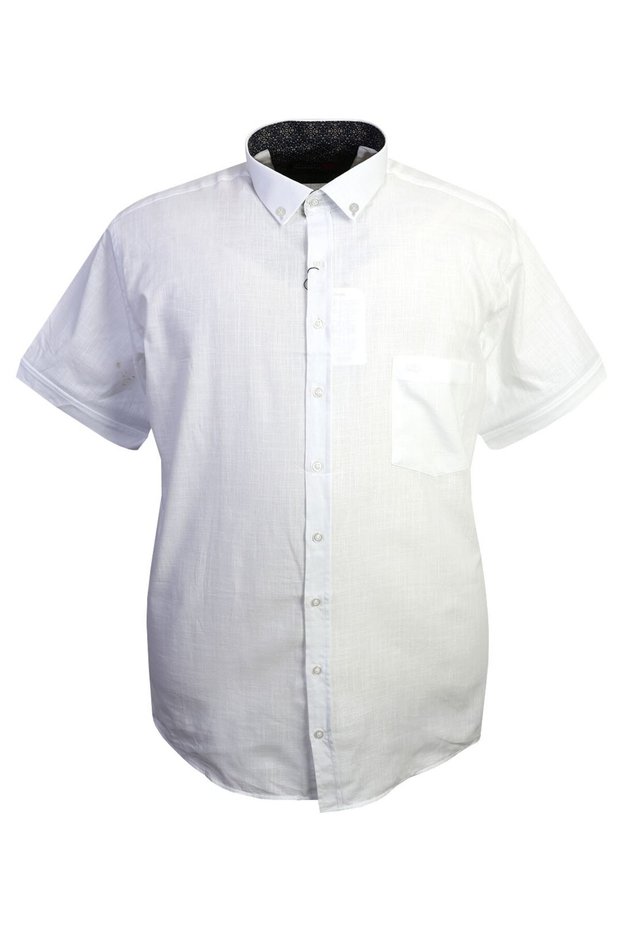 Super Size Linen Shirt Short Sleeve Suitable for 170Kg-210Kg