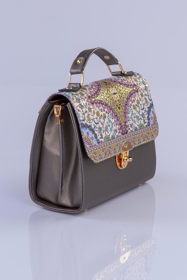 Ethnic Bohemian Patterned Woven Women's Shoulder and Hand Bag