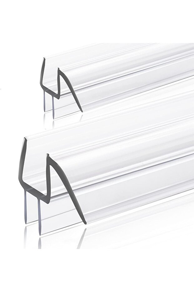 GEZMR 2-Pack Ultra Clear Shower Door Bottom Seal (1/4'' X 39'', Polycarbonate)
