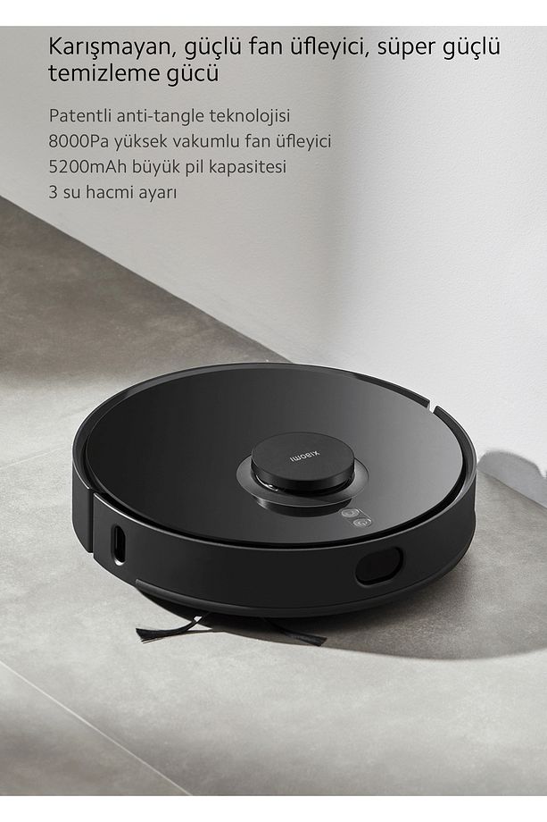 8000PA Yüksek Emiş Gücü Performansı Wİ-Fİ Akıllı Kontrol Mi Robot S10T Robot Süpürge ve Paspas - 1