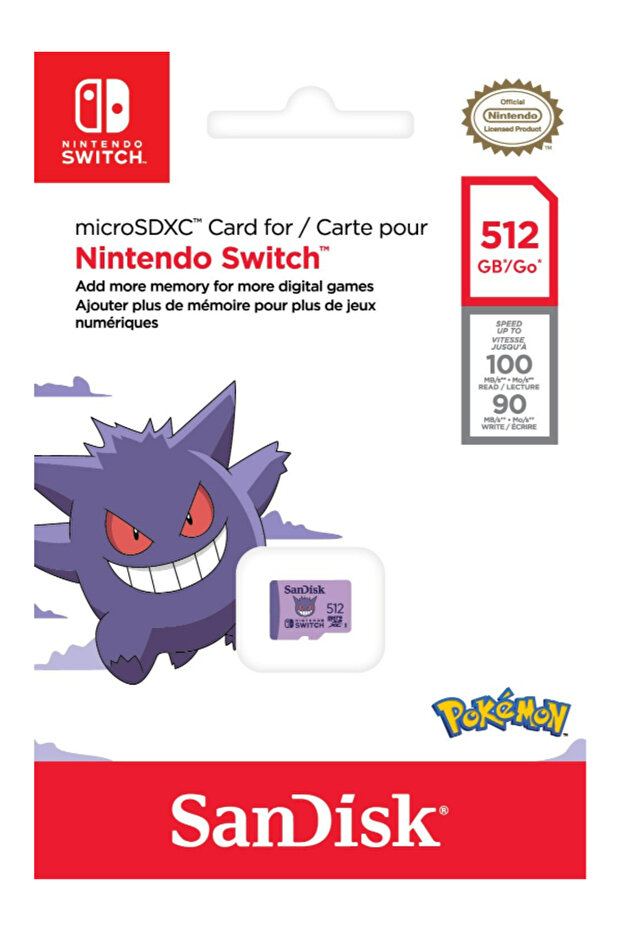 Pokémon 512GB 100MB/s microSDXC Lisanslı Hafıza Kartı SDSQXAO-512G-GN6ZK - 3