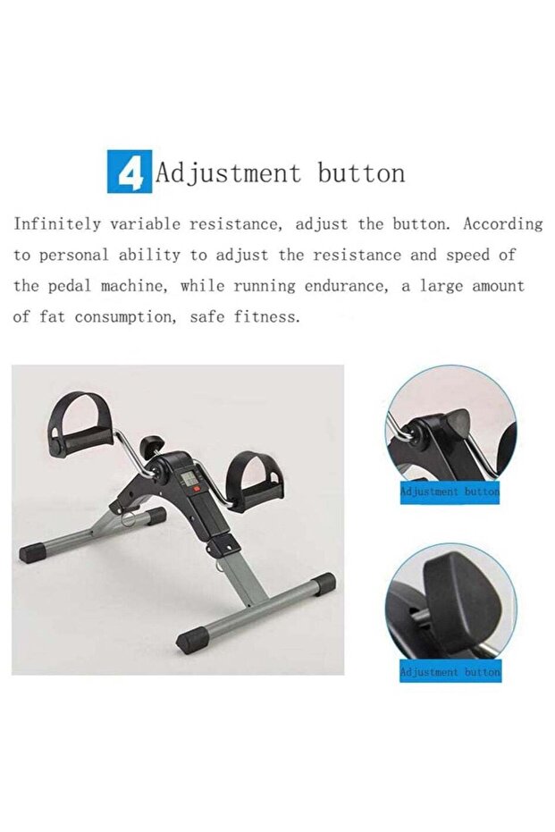 Fully Assembled Mini Pedal Exercise Machine With Digital Display - 6