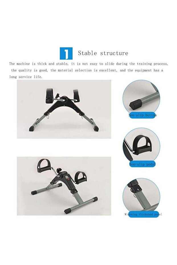 Fully Assembled Mini Pedal Exercise Machine With Digital Display - 3