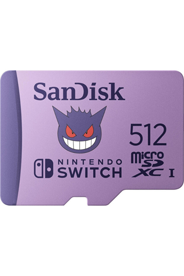 Pokémon 512GB 100MB/s microSDXC Lisanslı Hafıza Kartı SDSQXAO-512G-GN6ZK - 1