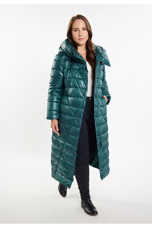 Plus Size Steppmantel - 1