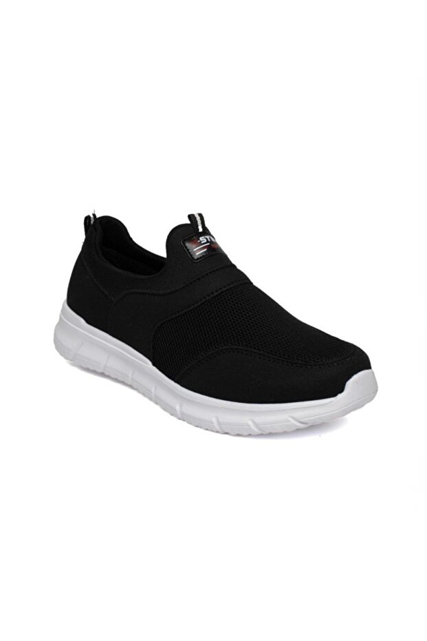 Xstep 075-25 Anorak سهل الارتداء للرجال باللون الأسود والأبيض