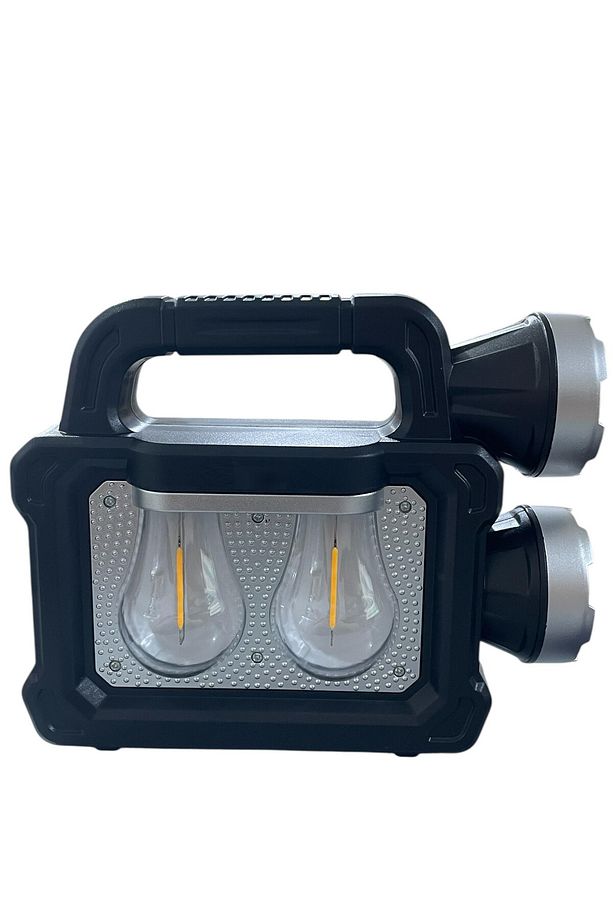 5 Modlu Cob Led Solar Şarjlı Ultra Güçlü Fener Beyaz ve Gün Işığı Kamp Avcı Tamirci Balıkçı Lambası - 2