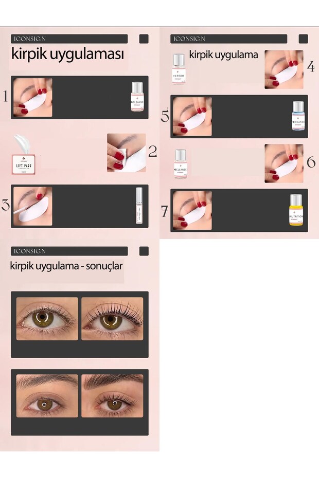 Lifting Seti - Kirpik Perması Kirpik Kaldırma Seti - Kaş Sabitleyici Multi Kullanım 721671 - 2