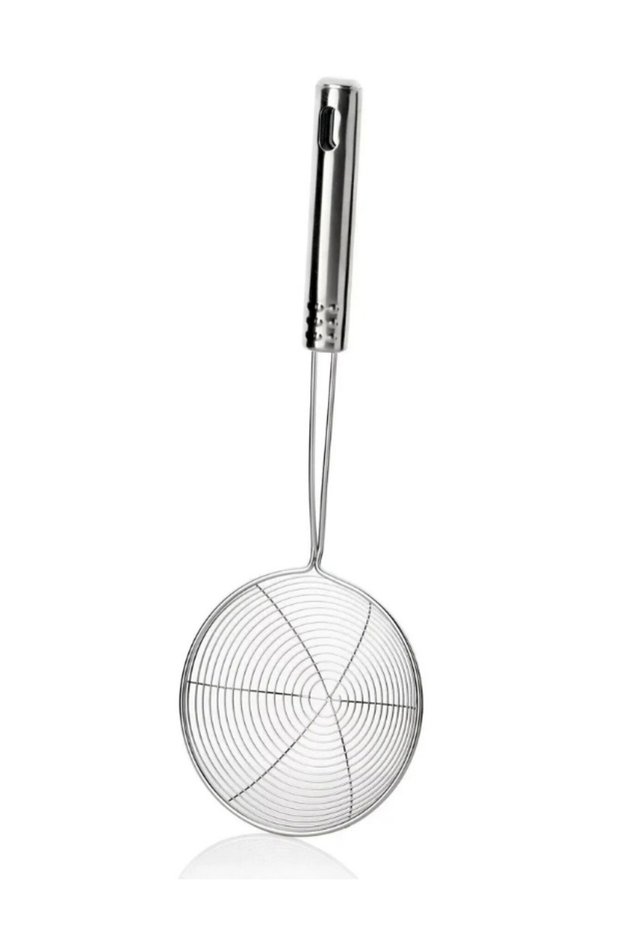 Dmr Life Stainless Steel Frying Colander, Oil Strainer, Steel Wire Ladle