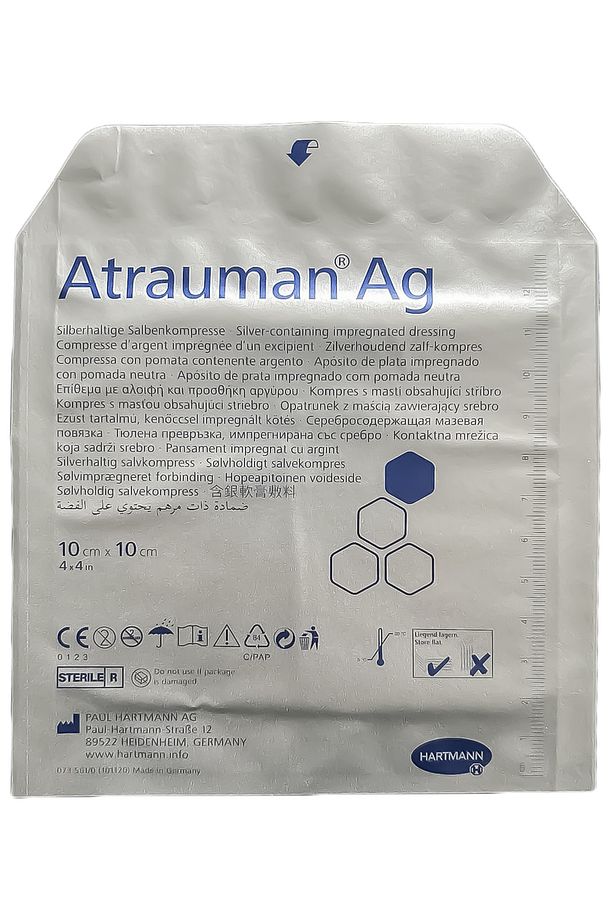Atrauman Ag Gümüş Içerikli Yara Örtüsü 10x10 Cm 1 Adet - 1