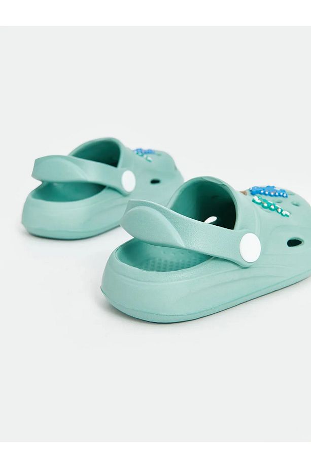 LCW STEPS Yeşil Baskılı Erkek Çocuk Plaj Sandaleti - 5