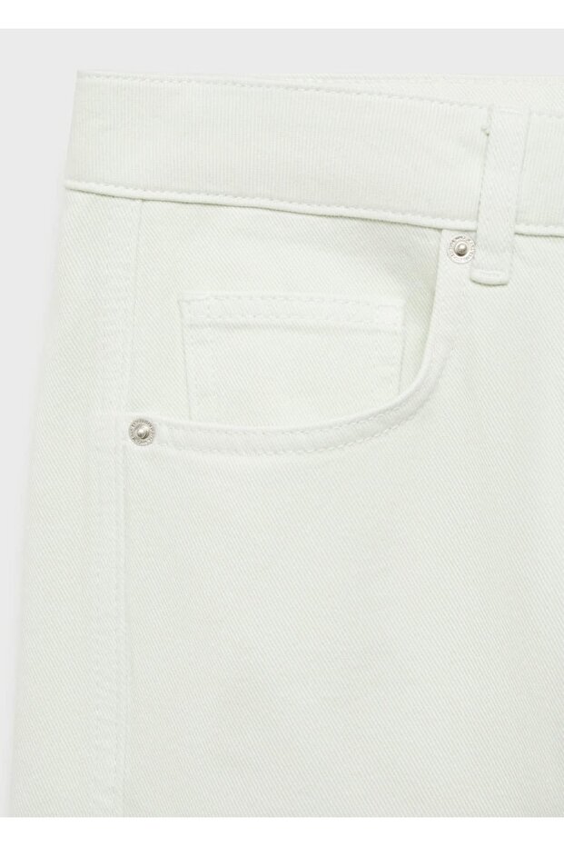 Wideleg orta bel jean - 6