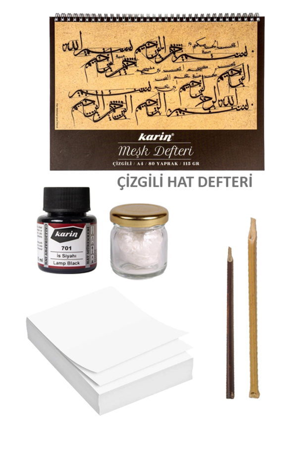 Line Set - Beginner Level - Striped Meşk Notebook Line Starter Set - 8