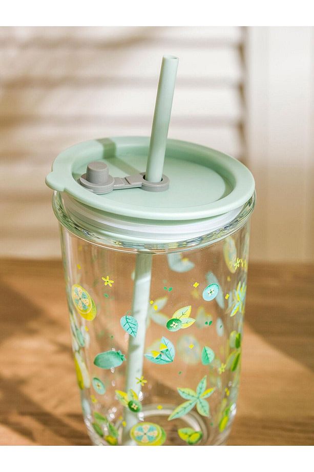 LCW HOME Baskılı Pipetli Cam Bardak 350 ml (S5) - 3