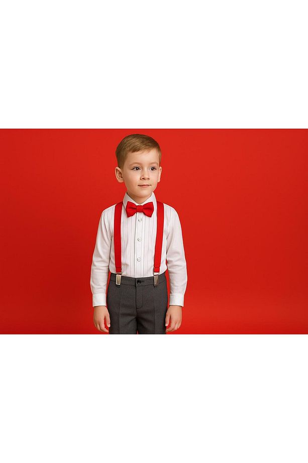 Pantolon Askı ve Papyon Takımı Yaş 5-6-7-8 - 1