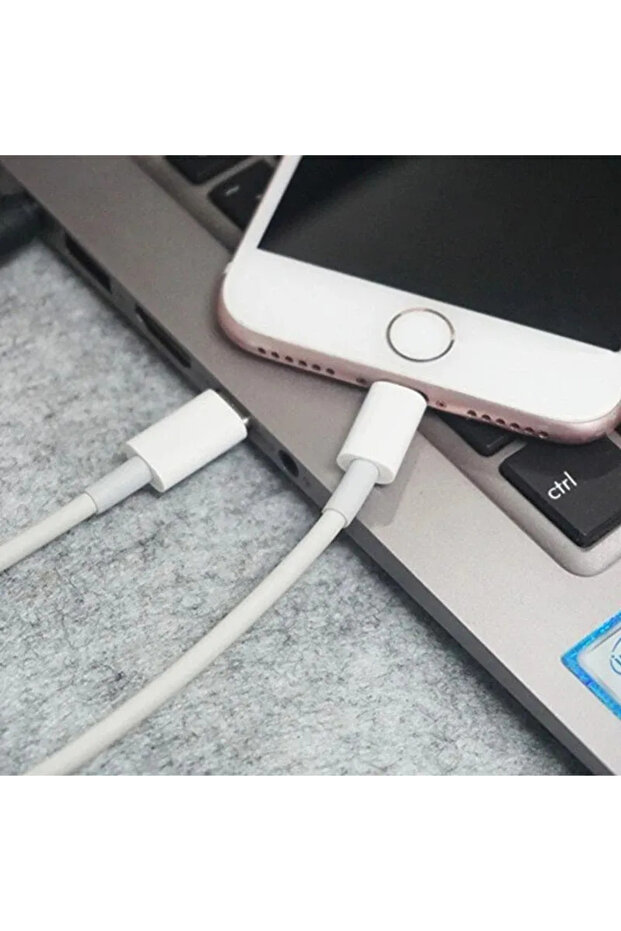 Fast Charge Lightning - Type-C Cable, White, 1m, iPhone compatible - 3