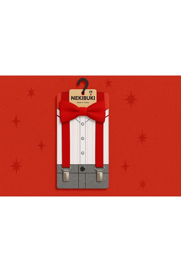 Pantolon Askı ve Papyon Takımı Yaş 5-6-7-8 - 3