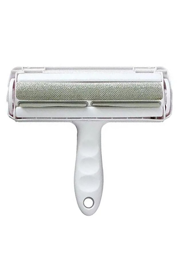 Animal Hair Collection Brush, Empty Button, Rectangular Shape, Gray - 1