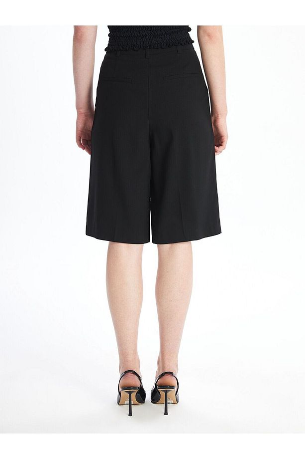 Kadın Loose Fit Düz Şort - 4