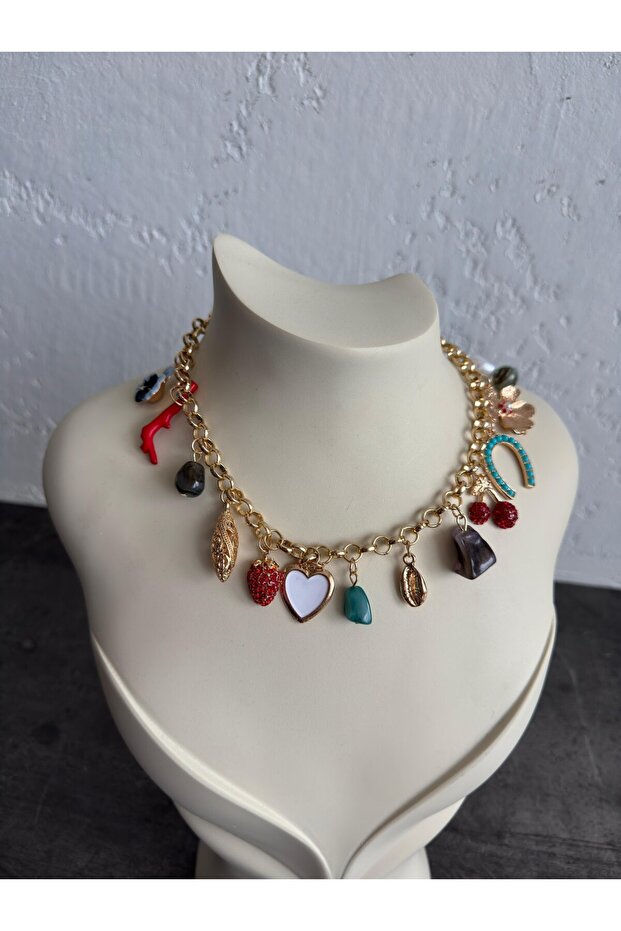 FİGÜRLÜ CHARM KOLYE - 3