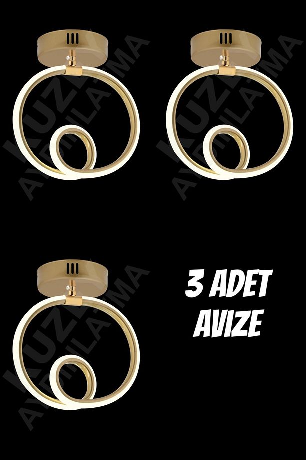 3 ADET TEKLİ LEDLİ AVİZE - 5