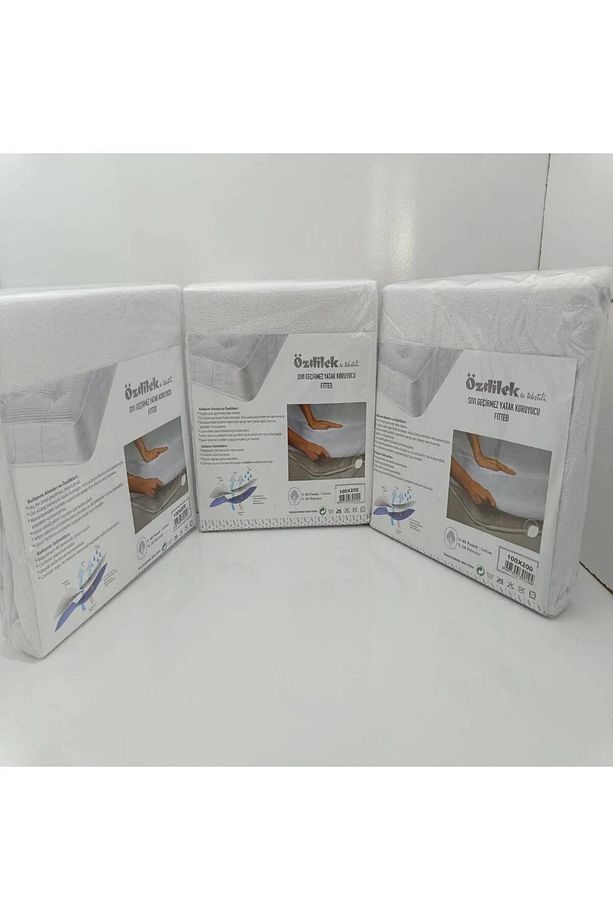 Sıvı Geçirmez Fitted Alez Yatak Koruyucu Her Boyutta Tek - Çift Kişilik - 4