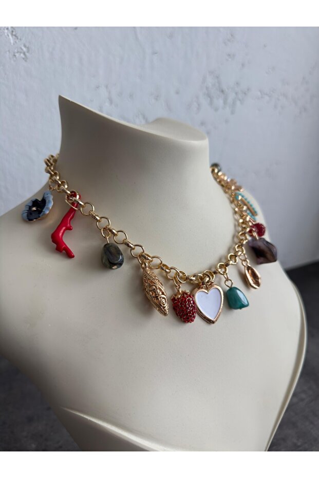 FİGÜRLÜ CHARM KOLYE - 4