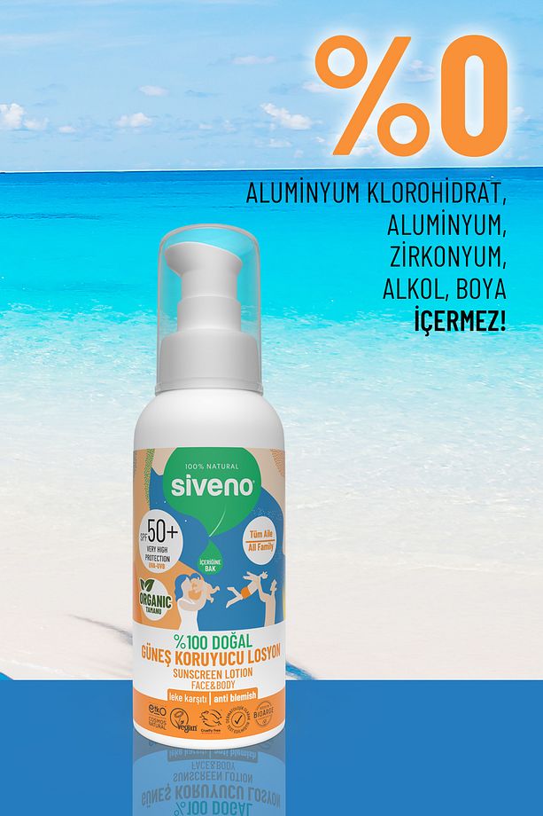 %100 Doğal Ve Organik Tamanu Yağlı Güneş Losyonu Mineral Filtreli Tüm Aile Için 50 Spf 100 ml - 4