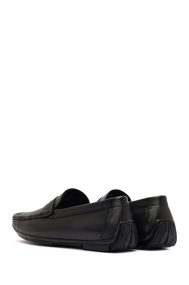 Erkek Siyah Deri Casual Loafer 25SFD642018 - 5