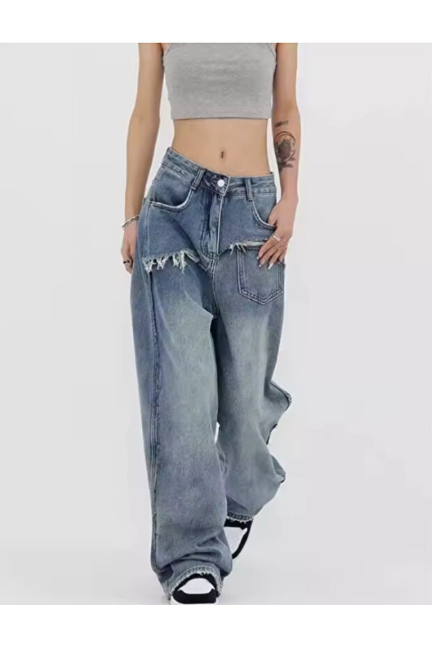 Y2K TREND JEAN PANTOLON - 2