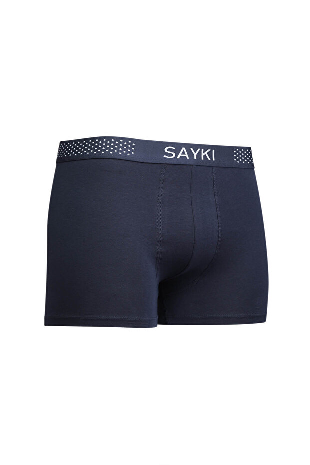 Lacivert Pamuklu Boxer - 1
