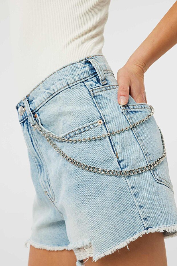 Pantalon سلسلة حزام سلسلة 2 صف