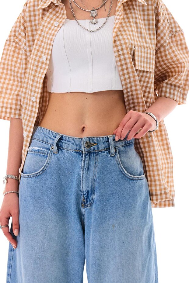 جينز فضفاض أساسي - 3