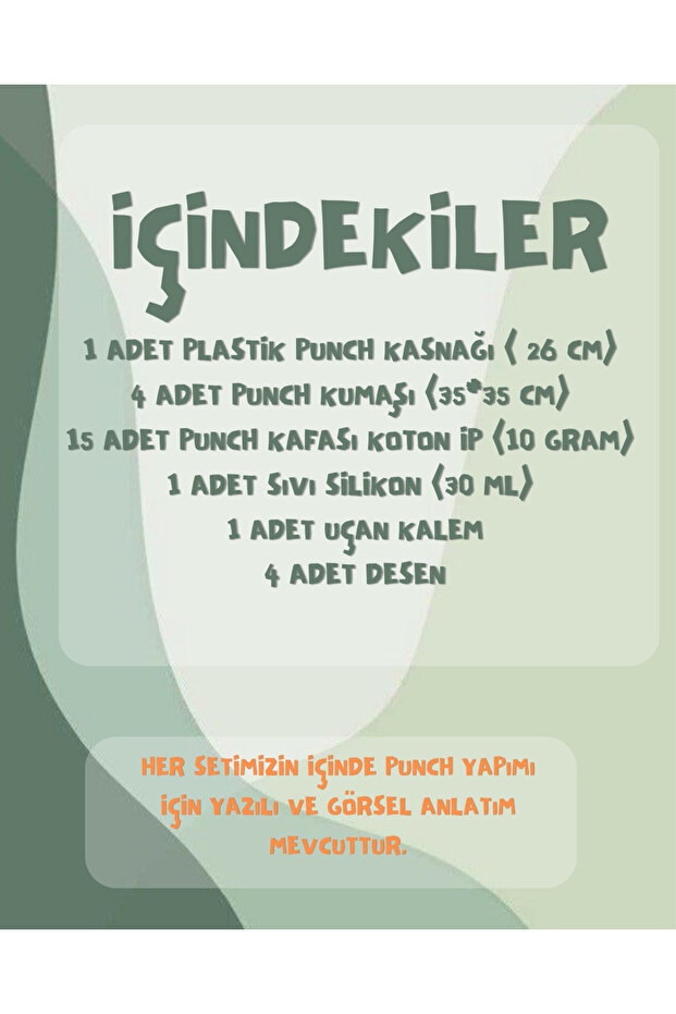 Punch Kafası Devam Seti (İğnesiz Set) - 3