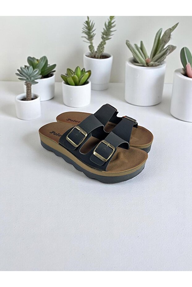 Yenisey Double Buckle Slippers 35132