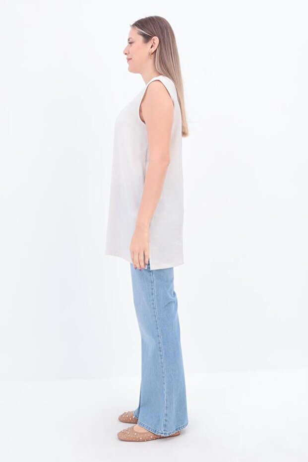 Туника с нулеви ръкави Basic - 3