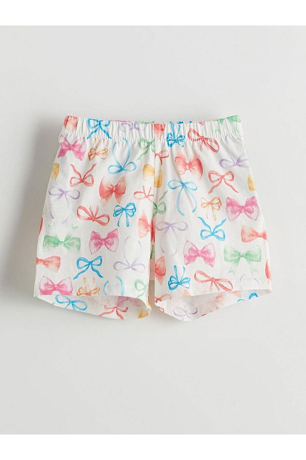 Kurdele Detaylı Kız Çocuk Şortlu Pijama Takımı (S5) - 4