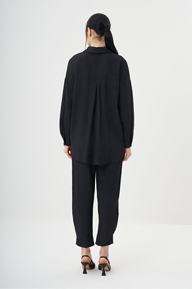 Kadın Gömlek Detaylı Basic Takım 8532 - 3