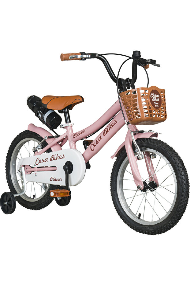 Genel Markalar Cesa Bikes COFFEE COLLECTION 16 Jant Özel Kabartma Etiket 4-7 Yaş Pastel Pembe Çocuk Bisikleti