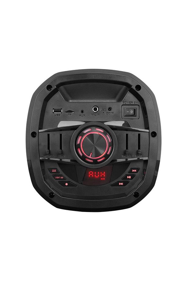 MD-BT106 30W USB/BT/TF/TWS Led Işıklı Kablosuz Mikrofonlu Toplantı-Parti Kule Hoparlör - 3