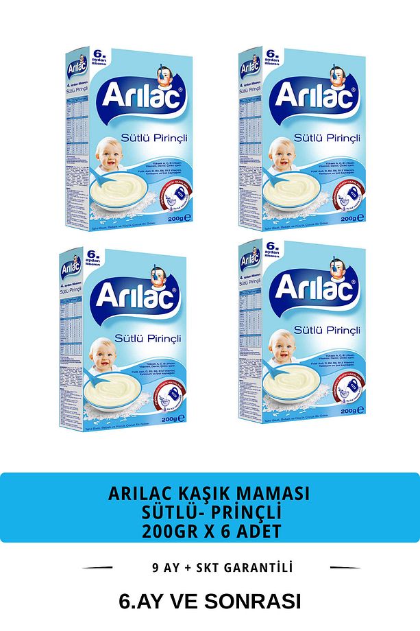 Sütlü Pirinçli Bebek Ve Küçük Çocuk Ek Gıdası 200 Gr 4 Adet 07 - 1