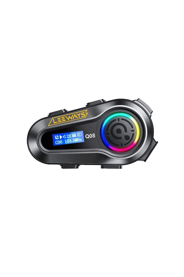 Q08 5.3 Uyumlu Motosiklet Kask Kulaklık Intercom Işıklı Motorsiklet Interkom - 1
