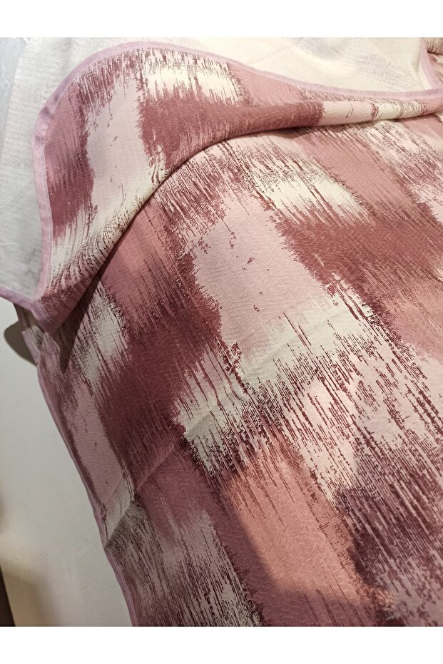 Patchwork Pattern Printed 200x240 CmDouble (BATTAL) Single Pike - Dried Rose - 6