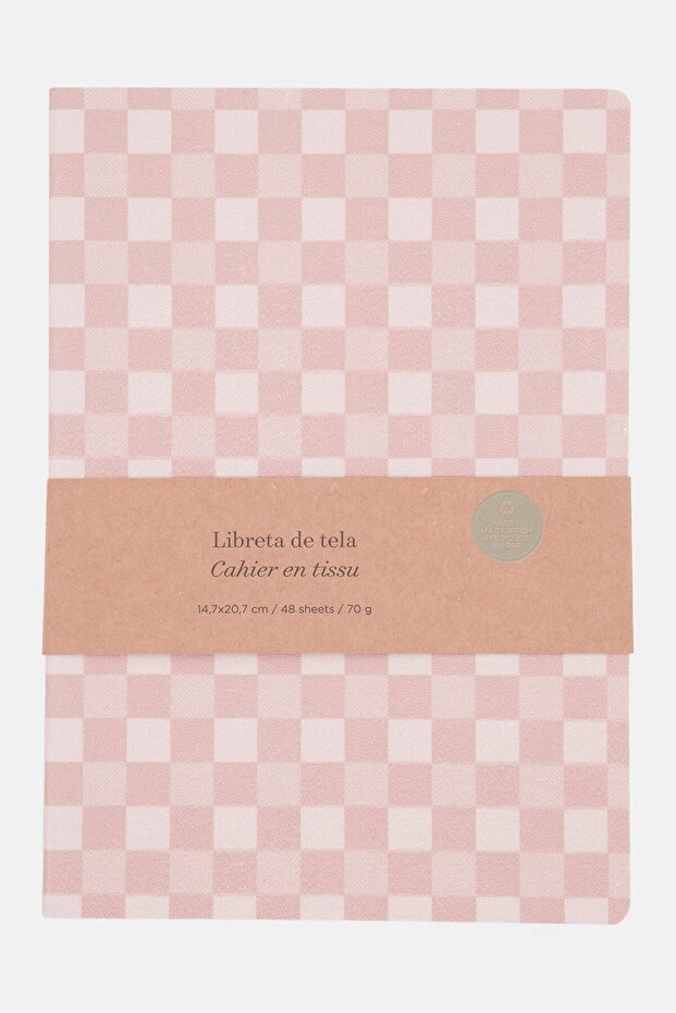 دفتر ملاحظات من القماش، بني - 1