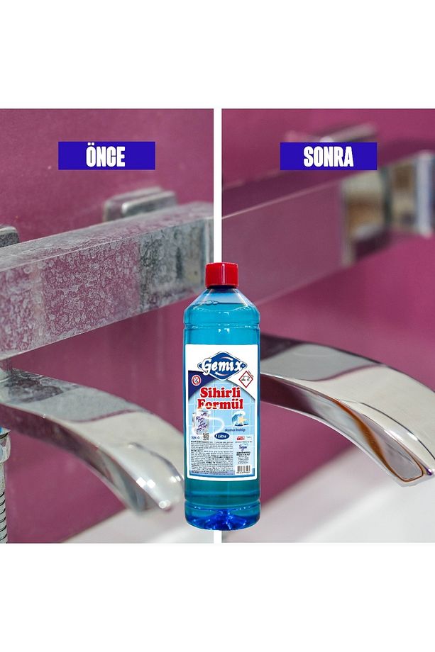 Gemix Sihirli Formül Mavi Su Fayans Derz Duşakabin Temizleyici 1000 ml 3 Adet - 6